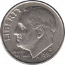 Монета. США. 10 центов 1991 год. Монетный двор D. ав.