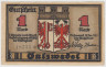 Бона. Нотгельд. Германия. Город Зальцведель. 1 марка 1921 год. Вариант 1162.2.а.5. ав.