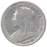 Монета. Великобритания. 3 пенса 1898 год.