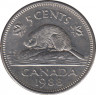 Монета. Канада. 5 центов 1988 год. ав.
