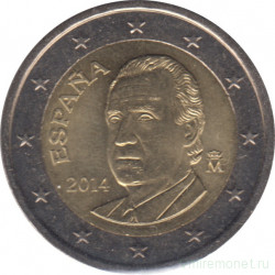 Монеты. Испания. Набор евро 8 монет 2014 год. 1, 2, 5, 10, 20, 50 центов, 1, 2 евро.