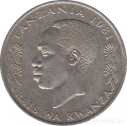 Монета. Танзания. 1 шиллинг 1981 год.