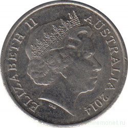 Монета. Австралия. 5 центов 2014 год.