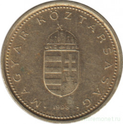 Монета. Венгрия. 1 форинт 1998 год.