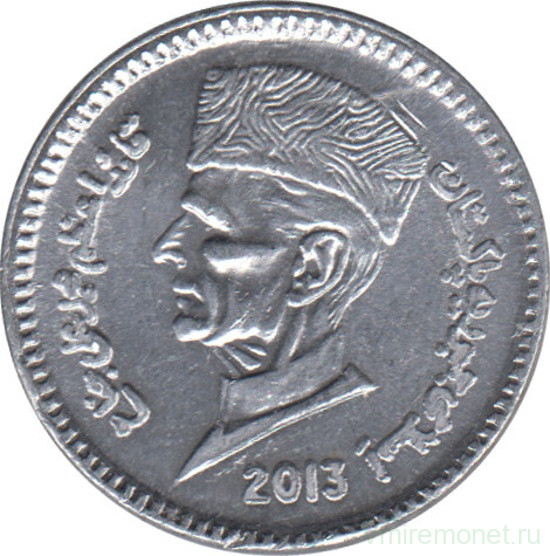 Монета. Пакистан. 1 рупия 2013 год.