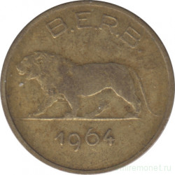 Монета. Руанда-Урунди. 1 франк 1964.