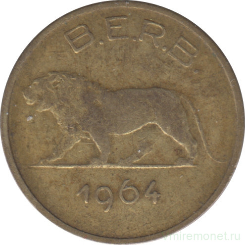 Монета. Руанда-Урунди. 1 франк 1964.
