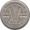 Монета. Австралия. 3 пенса 1948 год. ав.