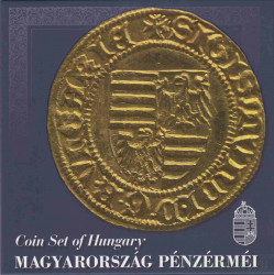Монеты. Венгрия. Набор разменных монет в буклете. 2016 год. С золотым жетоном.