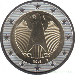 Монета. Германия. 2 евро 2019 год (G).