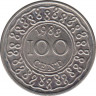 Монета. Суринам. 100 центов 1988 год. ав.