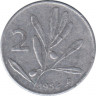 Монета. Италия. 2 лиры 1954 год. рев.