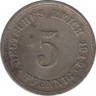 Монета. Германия (Германская империя 1871-1922). 5 пфеннигов 1912 год. (F). ав.