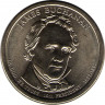 1 доллар США 2010 год. Джеймс Бьюкенен президент США № 15.