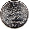 Монета. США. 25 центов 2006 год. Штат № 36 Невада.