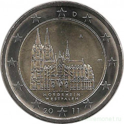 Монета. Германия. 2 евро 2011 год. Северный Рейн-Вестфалия (A).
