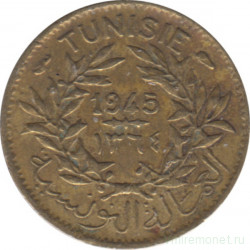 Монета. Тунис. 50 сантимов 1945 год.