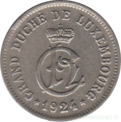 Монета. Люксембург. 10 сантимов 1924 год.