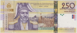 Банкнота. Гаити. 250 гурдов 2008 год. Тип 276c.
