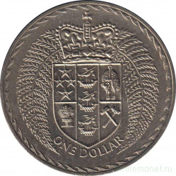 Монета. Новая Зеландия. 1 доллар 1971 год.