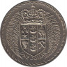Монета. Новая Зеландия. 1 доллар 1971 год. ав.