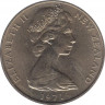 Монета. Новая Зеландия. 1 доллар 1971 год. рев.