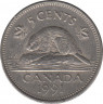 Монета. Канада. 5 центов 1991 год. ав.