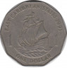 Монета. Восточные Карибские государства. 1 доллар 1991 год. ав.