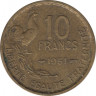  Монета. Франция. 10 франков 1951 год. Монетный двор - Париж. ав.
