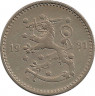 Аверс.Монета. Финляндия. 1 марка 1931 год.