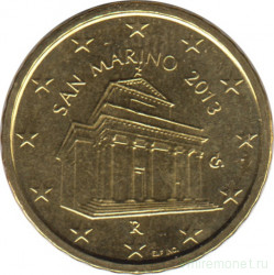 Монета. Сан-Марино. 10 центов 2013 год.