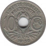 Монета. Франция. 10 сантимов 1930 год. ав.