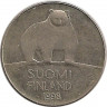 Аверс.Монета. Финляндия. 50 пенни 1998 год.