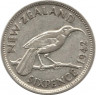 Монета. Новая Зеландия. 6 пенсов 1942 год.
