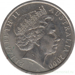 Монета. Австралия. 10 центов 2000 год.