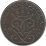 Аверс. Монета. Швеция. 5 эре 1944 год.