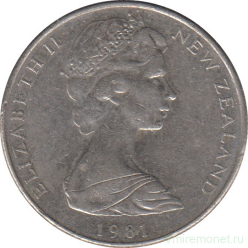 Монета. Новая Зеландия. 5 центов 1981 год.