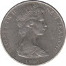 Монета. Новая Зеландия. 5 центов 1981 год.