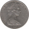Монета. Новая Зеландия. 5 центов 1981 год.