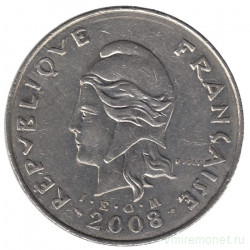 Монета. Новая Каледония. 50 франков 2008 год.