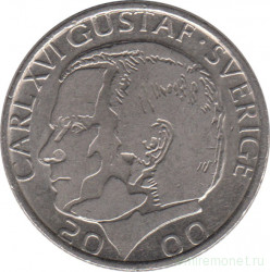 Монета. Швеция. 1 крона 2000 год.