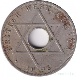 Монета. Британская Западная Африка. 1/2 пенни 1936 год. Эдвард VIII. Без отметки монетного двора.