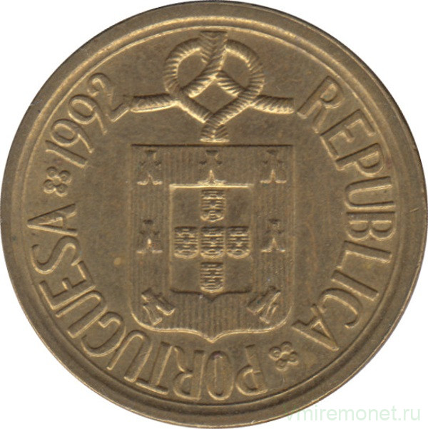 Монета. Португалия. 10 эскудо 1992 год.