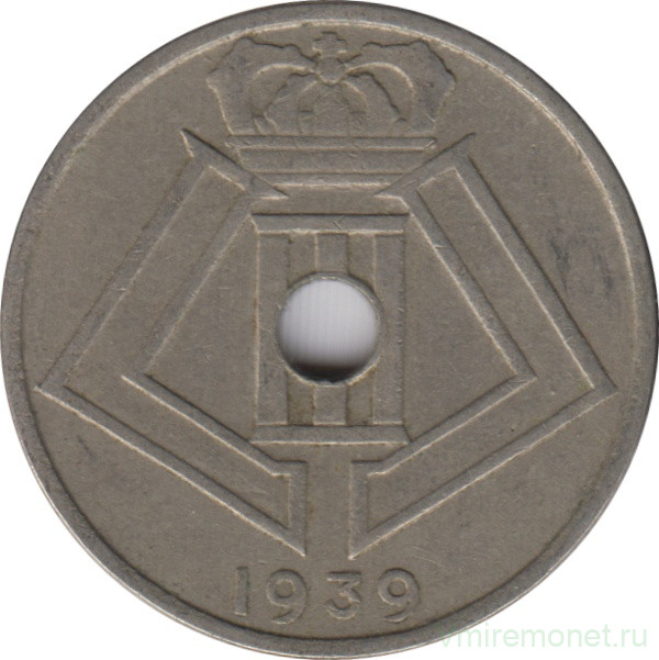 Монета. Бельгия. 25 сантимов 1939 год. BELGIQUE-BELGIE.