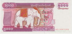 Банкнота. Мьянма (Бирма). 5000 кьят 2009 год. Тип 81.