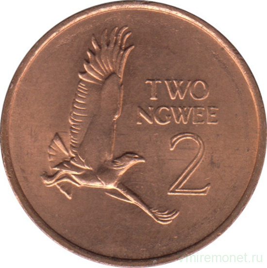 Монета. Замбия. 2 нгве 1983 год.