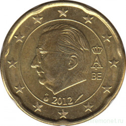 Монета. Бельгия. 20 центов 2012 год.