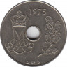  Монета. Дания. 25 эре 1975 год. ав.