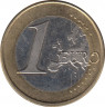 Монета. Испания. 1 евро 2017 год. рев.