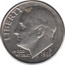Монета. США. 10 центов 1992 год. Монетный двор D. ав.